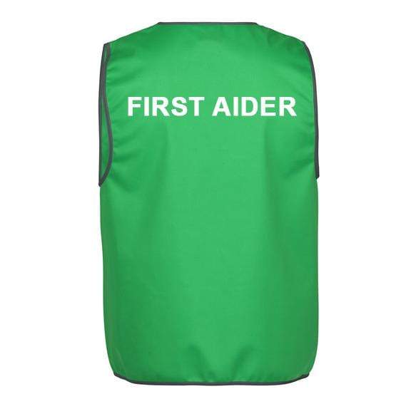 Printed Vest With First Aider Print Work Wear Jb's Wear S  
